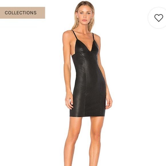 Alexander Wang Leather triangle top mini dress - Picture 3 of 13